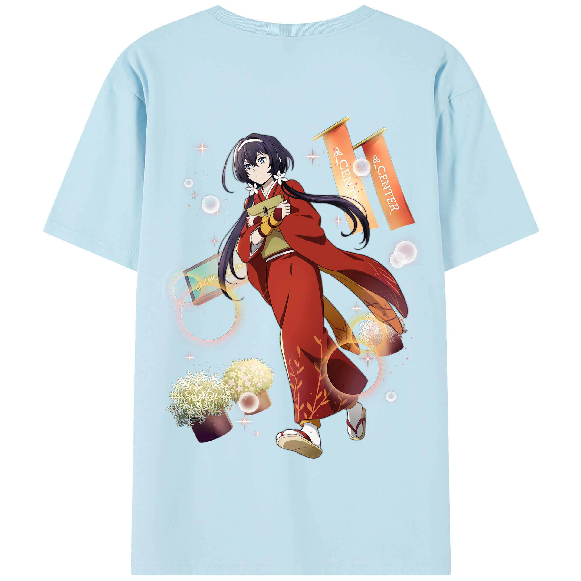 （画像用） 文豪ストレイドッグス Bungo Stray Dogs 綿100％半袖Tシャツ（背面プリント）